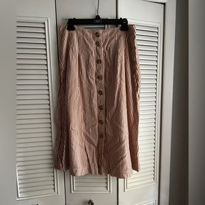 Madewell Size 12 striped skirt, no tags, never been worn